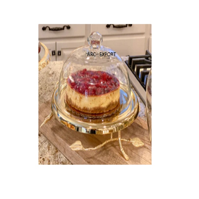 Fancy Clear White Glass Material Decoration Luxury Standard Home &amp; Wedding Decoration Unique Wholesale Cake Stand 