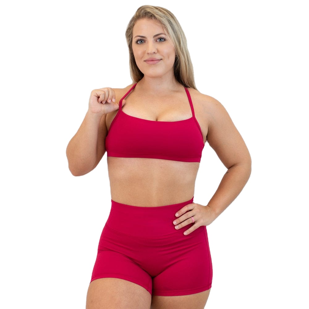 High Quality Workout Bra Set Women Fitness Underwear 2 Piece Workout Set for Women Breathable Stretchy Sports Bra and Brief Sets