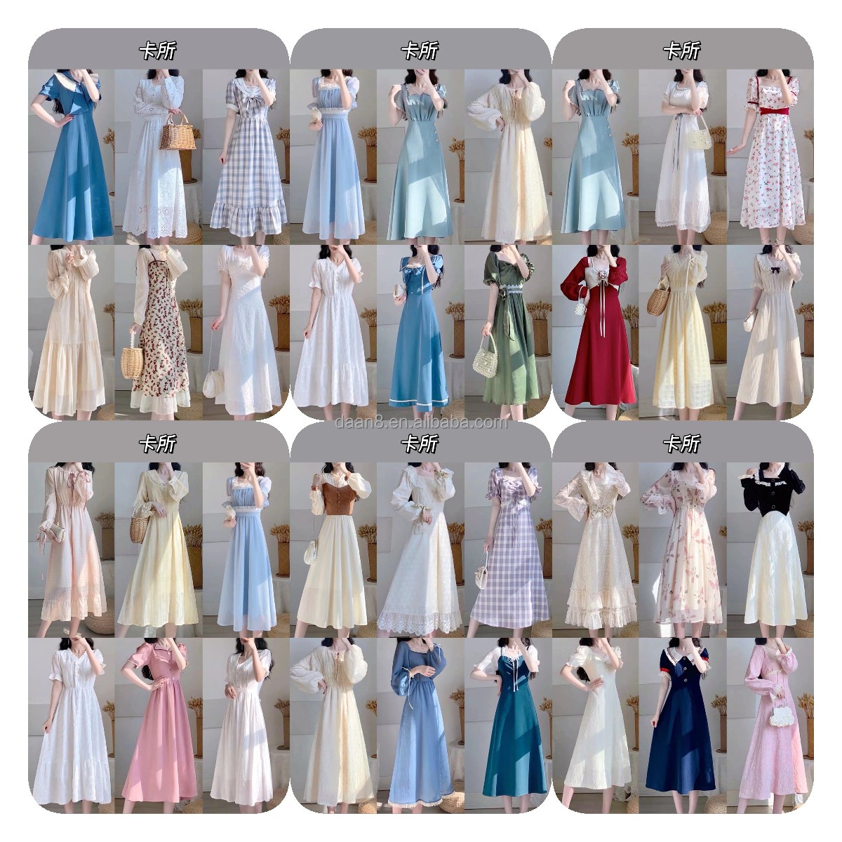 High Quality Women&#39;s Floral Chiffon Dress Autumn Winter Long Sleeve Elastic Waist Bow Collar Casual Elegant Party Office Dress W 