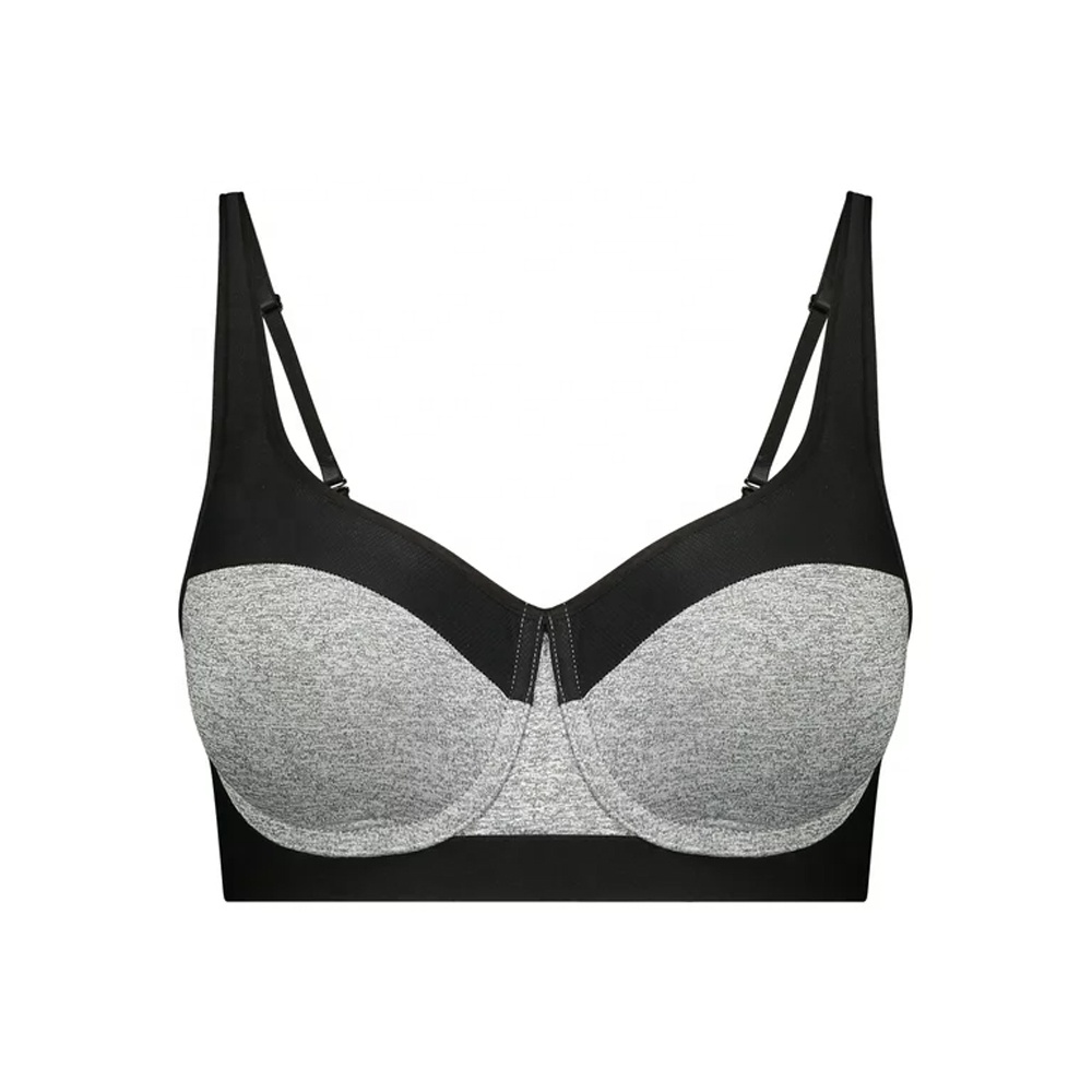 Sexy Ladies Bra Underwear Women Athletic Works Women's Convertible Core Strength Push-up Sports Bra Adults Knitted Plain Dyed