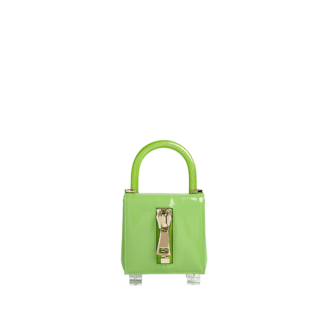 Italian Handmade Luxury Leather Handbag Lk The One Swing&amp;stars Green Baby