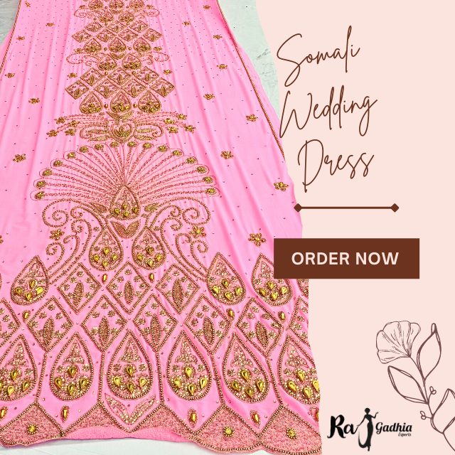 Top 5 Best Somali Bridal Dress With Handwork Only Beaded Crystal Pvc Product From India Design New Pattern 