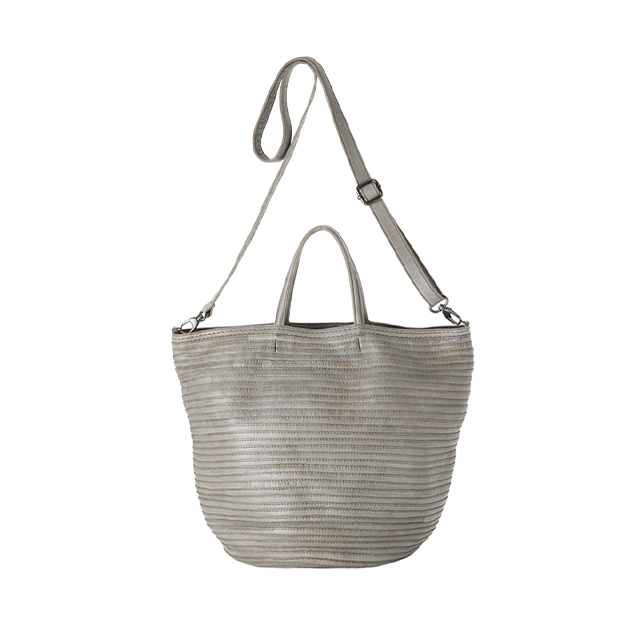 High Italian Fashion Luxury Handmade Double Handle Bark Color Genuine Leather Handbag Bag For Lady 