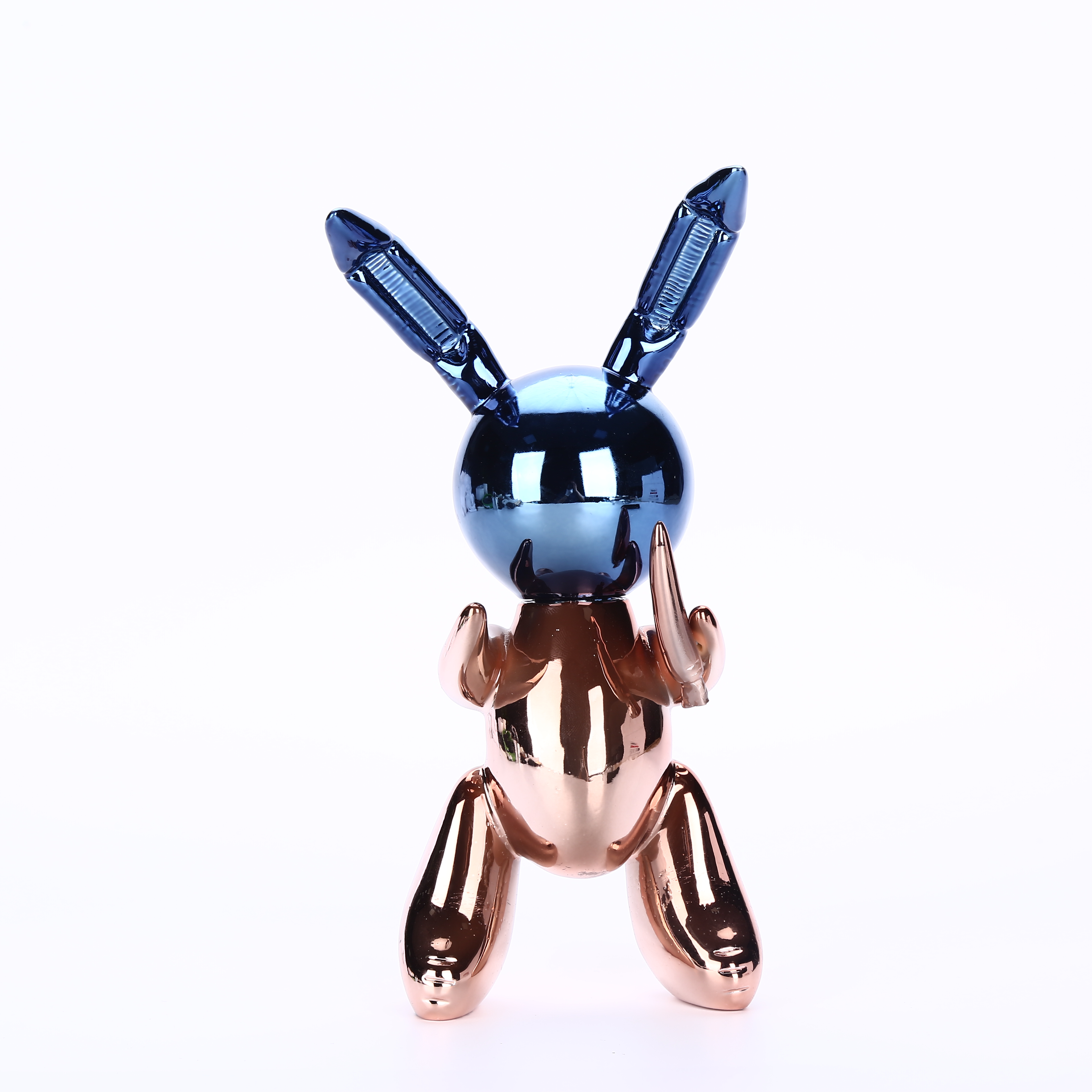 Professional Home Decorating Custom Vacuum Electroplating Toy Rabbit Plastic Injection Parts Surface Finish 