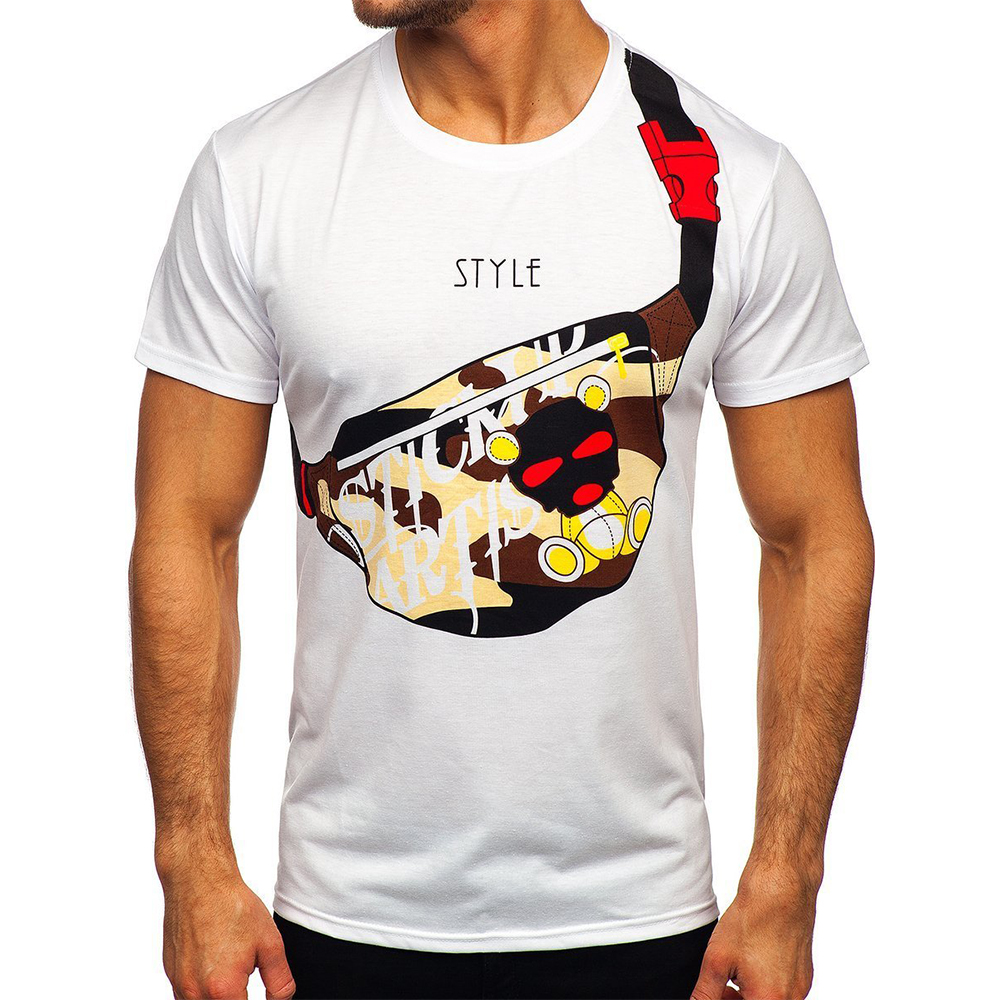 Wholesale Price Men T- Shirt Cotton Made Pullover T-shirt For Outdoor 