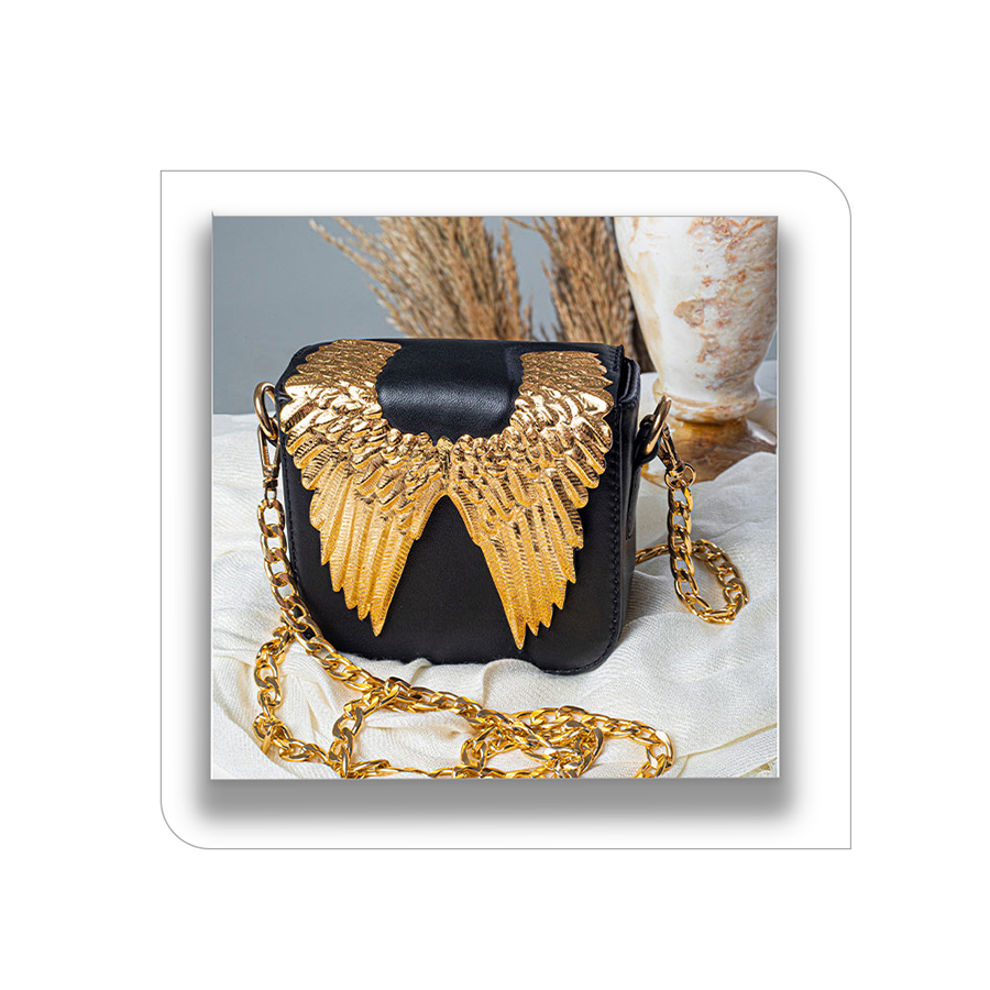 Genuine Leather Sling Falcon Print Shoulder Bag Handmade And Handcrafted Women Handbag Manufacturer And Supplier 