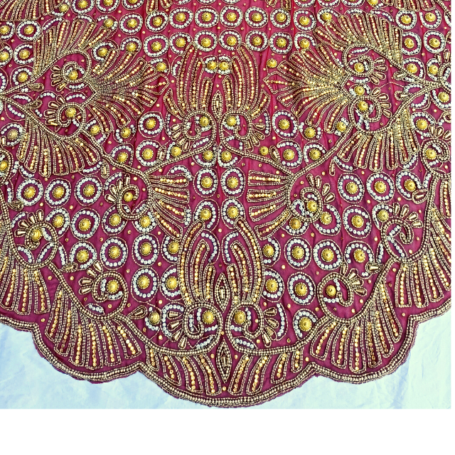 Redtheme Somali Bridal Wedding Dress New Design Clothing For Women Somali Dirac Dress Hand Beaded Soft Silk Cotton Medium Weight 