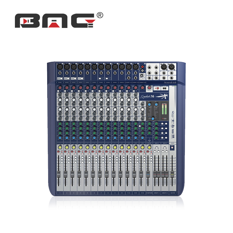 Top 5a 1:1 Superior Quality Multi-track 16 Channels Similar Soundcraft Signature 16 Mixer With Fx Usb 