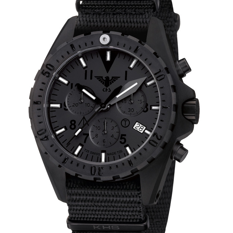 Military Missiontimer 3 Titan Chronograph Xtac H3 Watch 