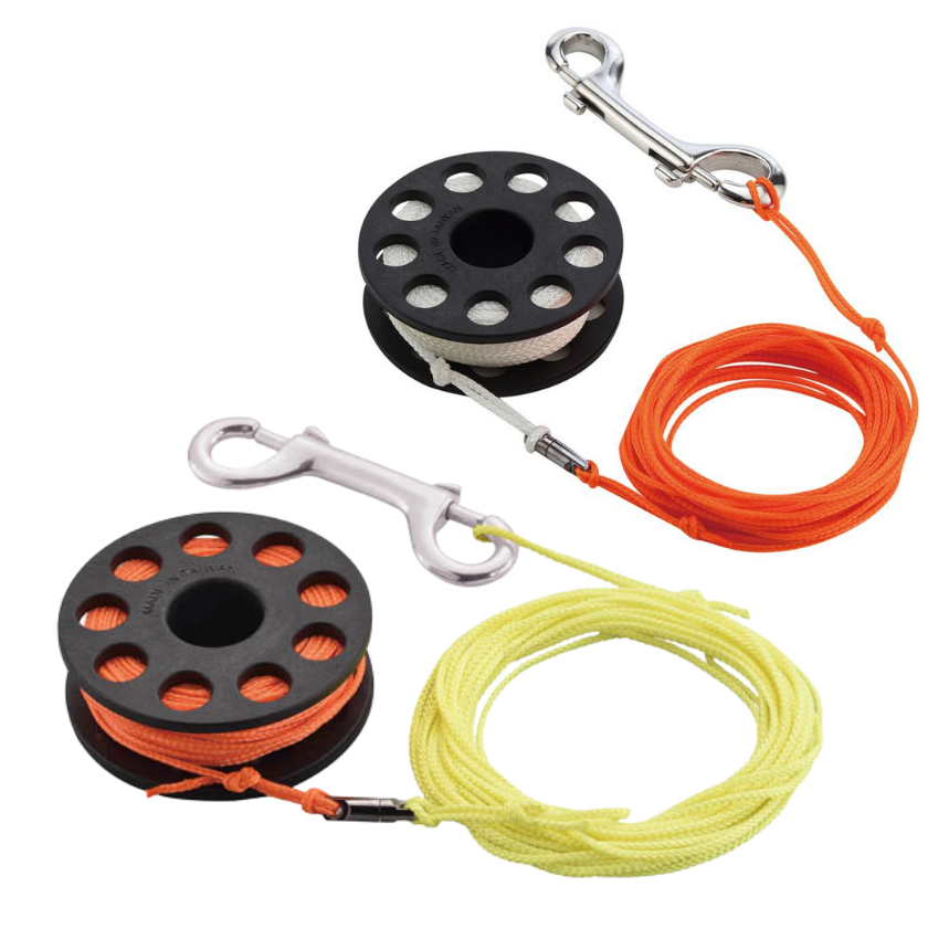 Problue AC-92AS-30M Sports & Entertainment Dive Finger Spool with Stainless Snap Hook for SCUBA Diving