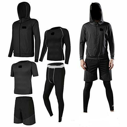 5 Piece Workout Clothing Male Fitness Wear,Gym Wear,Men Running Clothing Gym Sports Quick Dry Fitness Yoga Wear Sportswear 