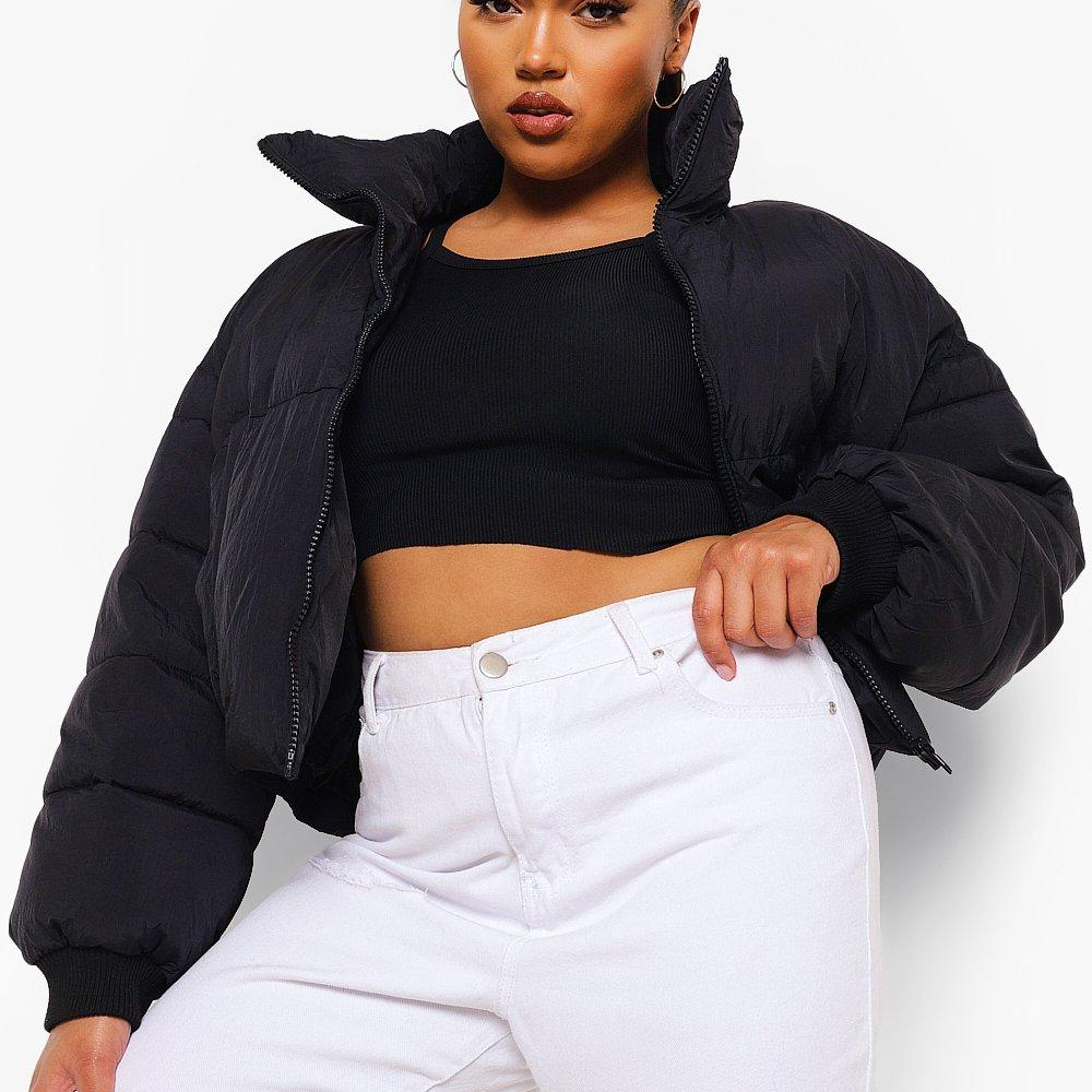 Factory Customized Logo Premium Puffy Windcheater Padded Jacket Softshell Zip Up Black Puff Winter Bubble Puffer Men&#39;s Jackets 