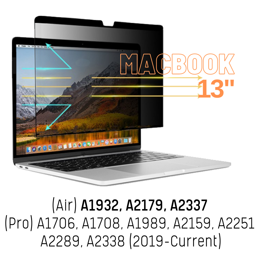 【TM】 Magnetic Privacy Filter Screen Protector with Anti Blue Light function for MacBook 13, 15, 16 inch