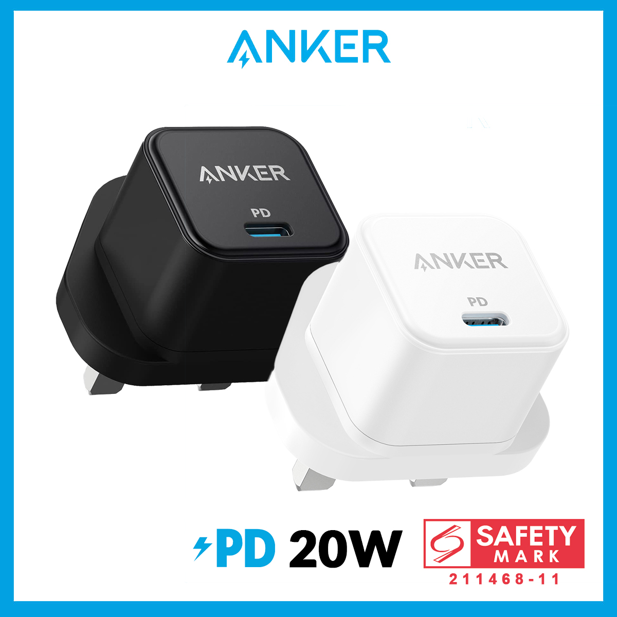 Anker PowerPort III 20W Cube Charger for iPhone 14/14 Plus/14 Pro/14 Pro Max/13/13 Mini/13 Pro/13 Pro Max/12, Galaxy, Pixel 4/3, iPad/ iPad mini, and More (Cable Not Included)