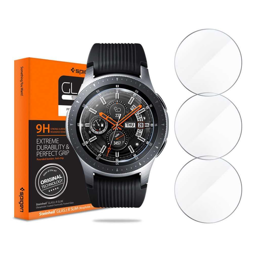 Spigen Galaxy Watch 42mm Screen Protector GLAS.tR Slim [3 Pack]