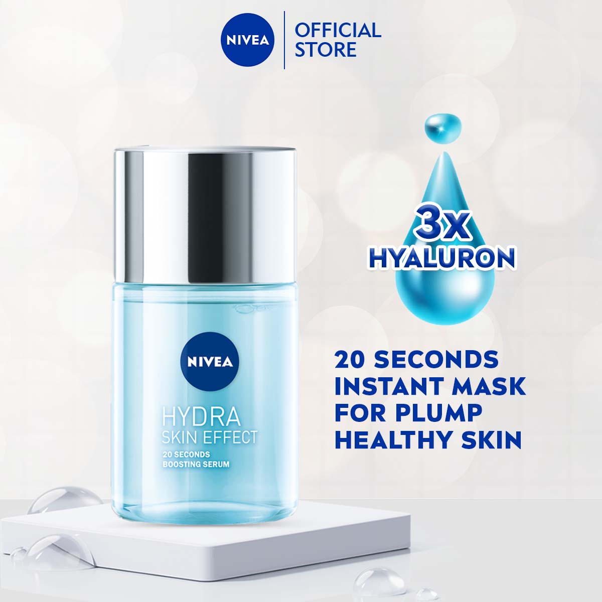 NIVEA Face Hydra Skin Effect Boosting Serum 100ml / Hydration / Natural Ingredients / Hydrating Moisturizer / Skin Care