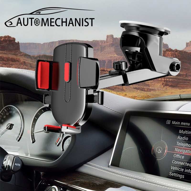 Car Phone Holder 360 Degree Rotation Strong Fixed Suction Cup/Air Outlet Navigation Bracket For 4.0-7.0 inch Mobile Phones