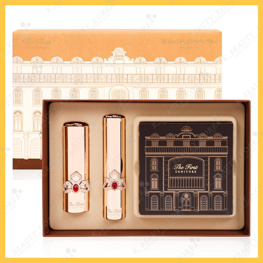 [OHUI] The First Geniture Lipstick & Lipbalm Duo Special Set / Face Color Makeup