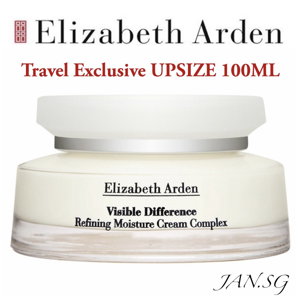 ❤️UPSIZE 100ML❤️ *2024 EXPIRY STOCKS* Elizabeth Arden Visible Difference Refining Moisture Cream Complex 100ml - Moisturizing, Soothing,  For Normal to Dry Skin Types