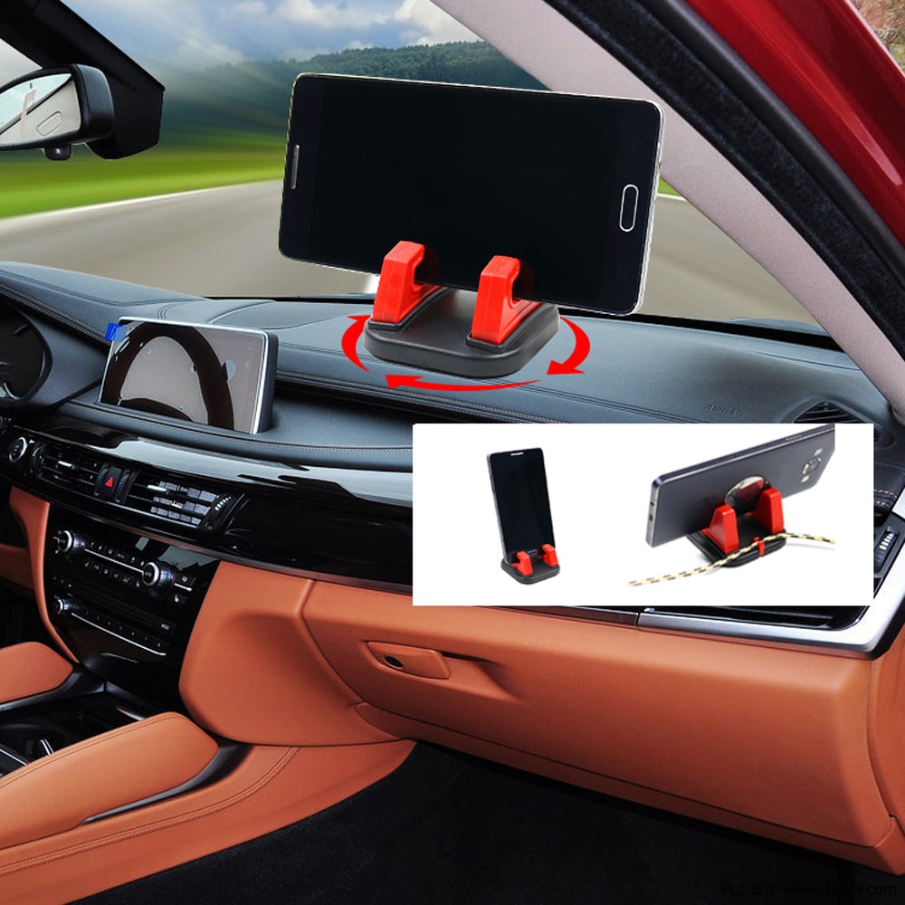 360 Degree Rotate Car Cell Phone Holder Dashboard Sticking Stand Mount Bracket for Mobile Phone