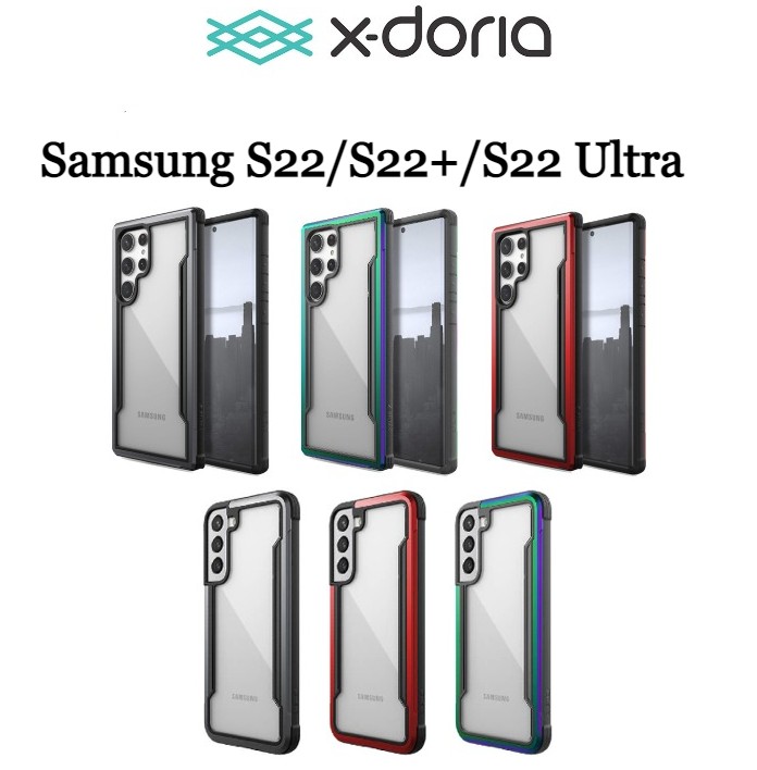 Samsung S22/S22 Plus/S22 Ultra X-Doria Raptic Defense Shield Case 3m Military Drop Test