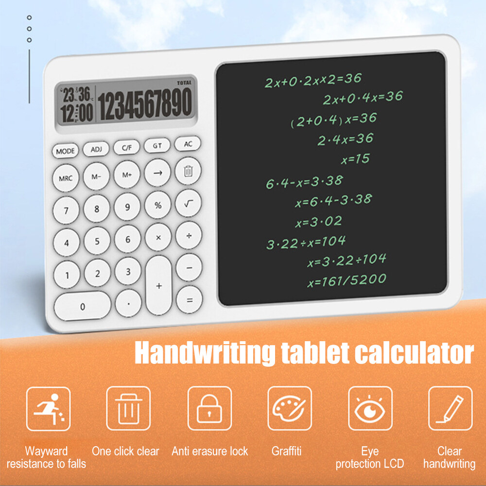 In Stock Desk Calculators Doodle Pad Calculator Electronic Board Drawing Memo Pad with LCD Writing Tablet
