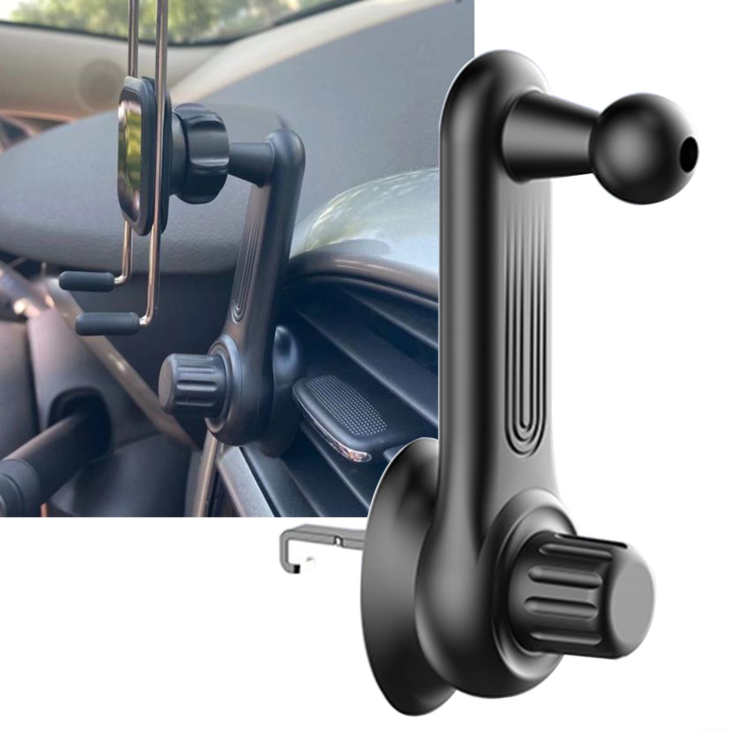 Car Air Vent Mount Clip Adapter Phone Holder Stand for Car Charger Extension Support Bracket Universal 17mm 13mm 15mm Ball Head Base