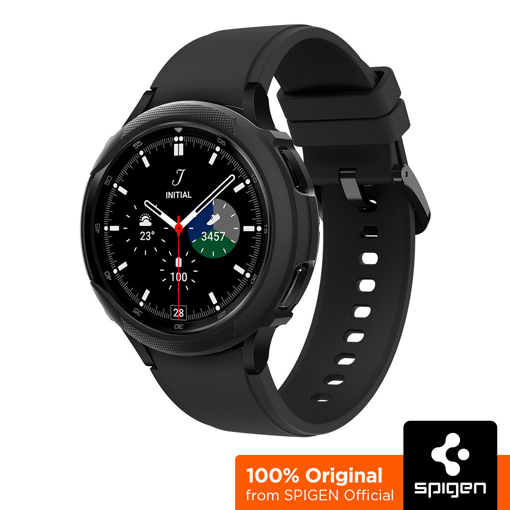 SPIGEN (46mm) Samsung Galaxy Watch 4 Classic Case [Liquid Air] Matte-Finished Body with Flexible and Shock-Absorbent Layer / Samsung Galaxy Watch 4 Classic Case / Galaxy Watch 4 Casing / Galaxy Watch 