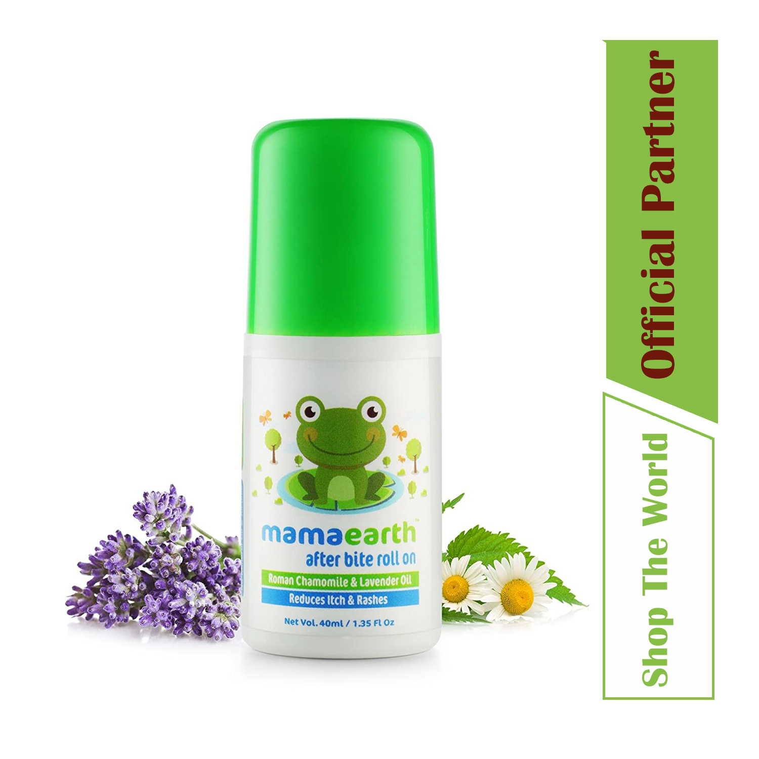 Mamaearth After Bite Roll On with Roman Chamomile & Lavender Oil for Kids and Babies, 40ml