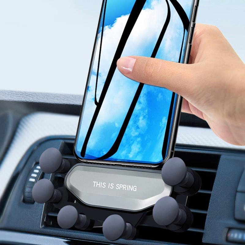 [SG Seller] Truslink Universal Car Phone Holder Car Air Vent Mount Holder Gravity Mobile Phone Holder Navigation Car Mount Car Holder For iPhone X XS Max Samsung Huawei etc.
