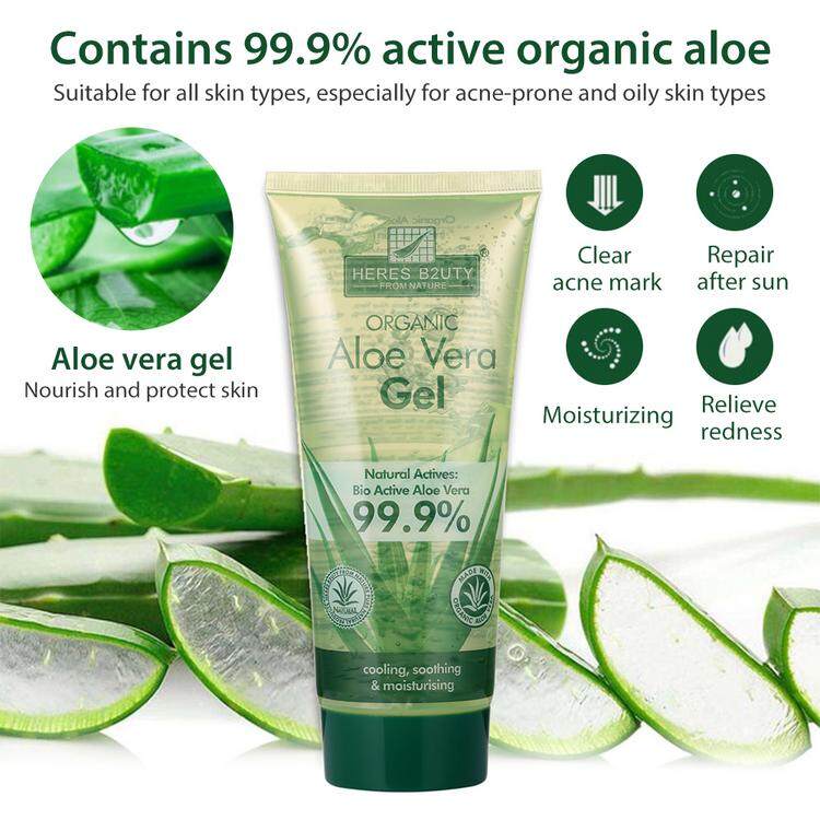 Aloe Vera Gel Deeply Hydrated Moisturized Soothing Essence for Skin Hair Nursing 200ML