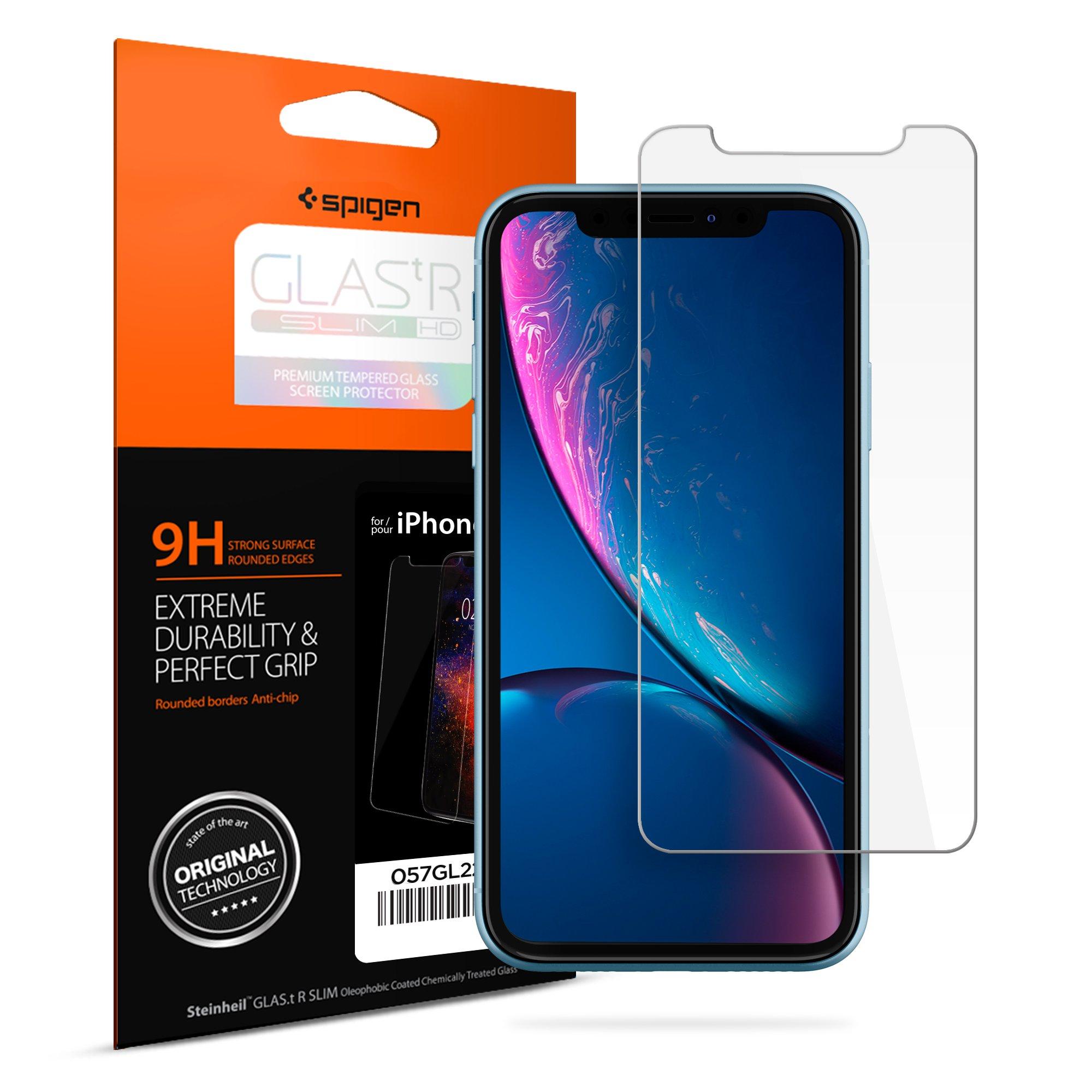 Spigen iPhone 11 / iPhone XR Screen Protector Glas.tR SLIM HD 9H defense Precise Fit Scratch Defense Drop Protection Premium Quality