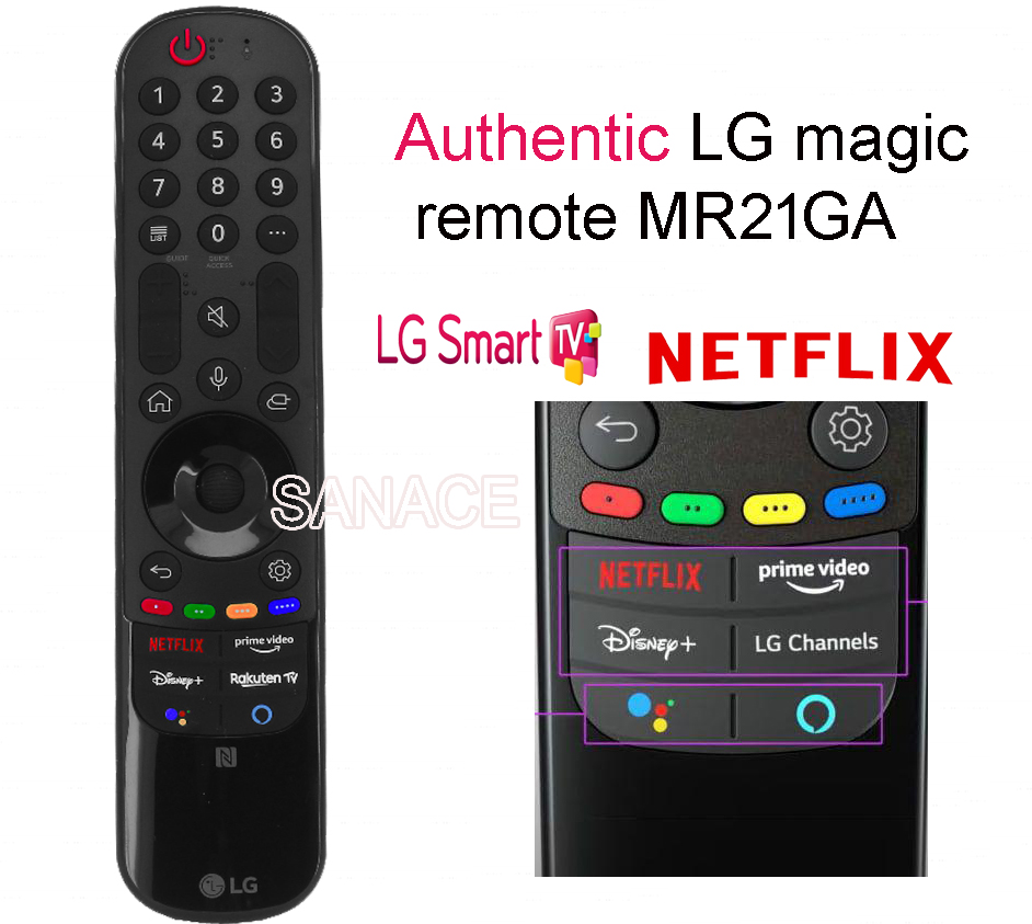 Authentic LG magic remote MR21/MR22  for LG Smart TV 2021, can replaces MR19. MR20
