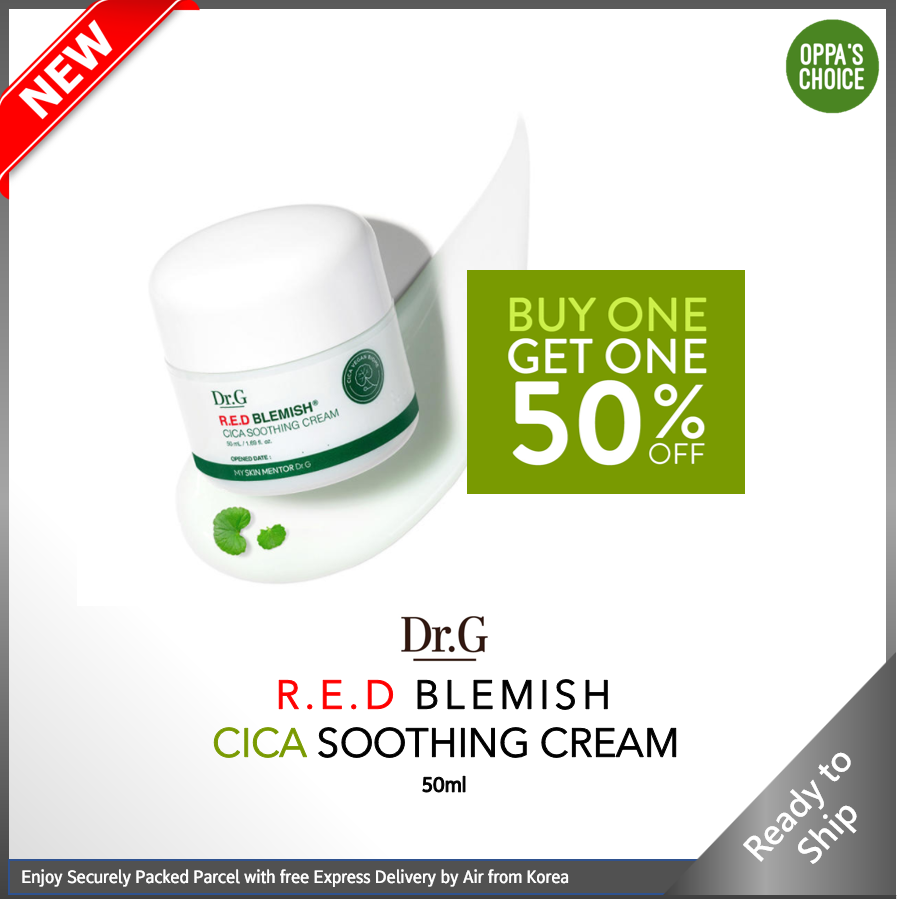 [PROMO/NEW]  DR.G RED BLEMISH CICA SOOTHING CREAM 50ml