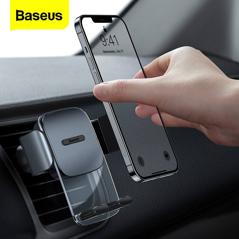 Baseus Car Phone Holder Universal Gravity Cell Phone Holder Car Dashboard Air Vent Phone Mount Holder Compatible All 4.7-6.7 inche Phone