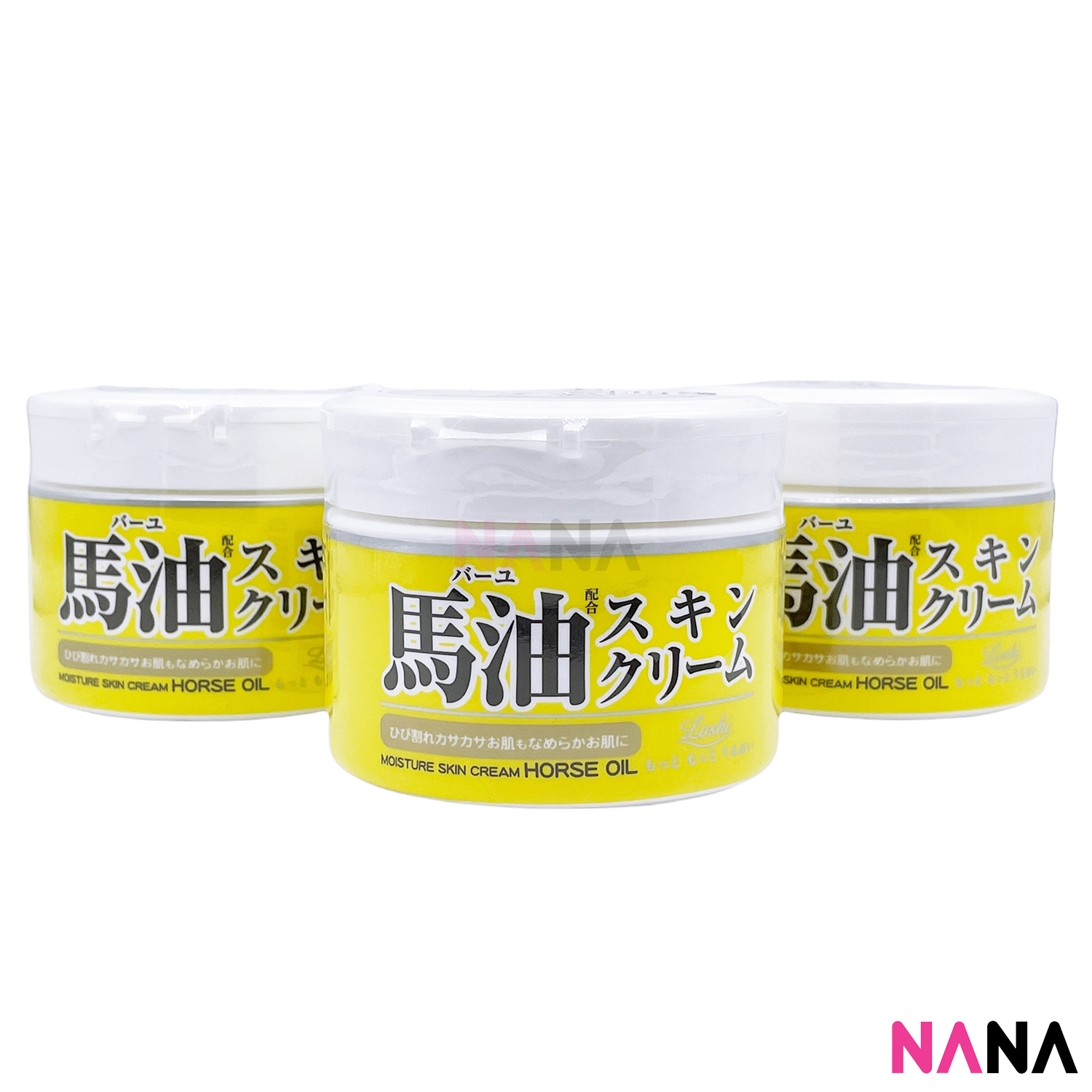 Loshi Horse Oil Moisture Skin Cream 220g x 3pcs - intl