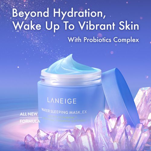 LANEIGE Water Sleeping Mask EX 70mL / Cica Sleeping Mask Ex 60mL - Soothing Sleeping Mask, Reinforces Skin Barrier