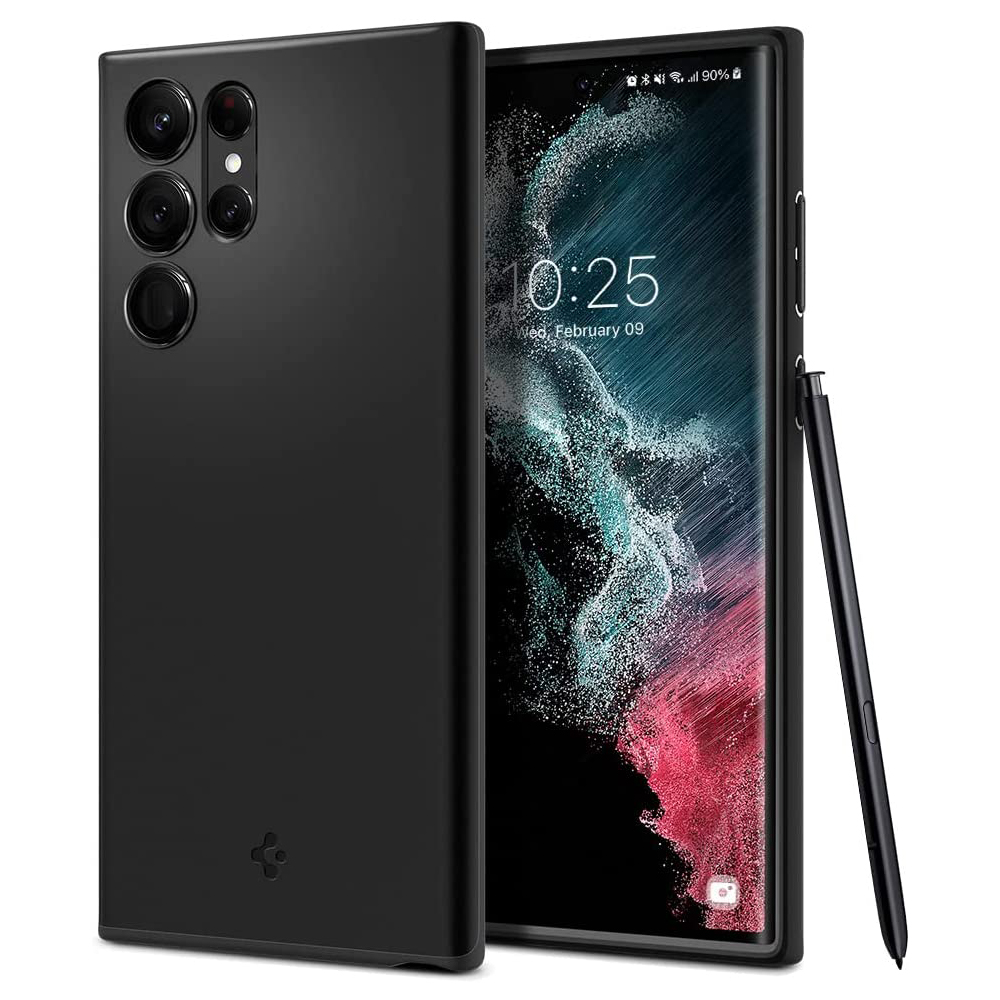 Spigen Galaxy S22 Ultra Case Thin Fit Samsung Casing Upgraded Protection All Around Slim Coverage 2022 Cover