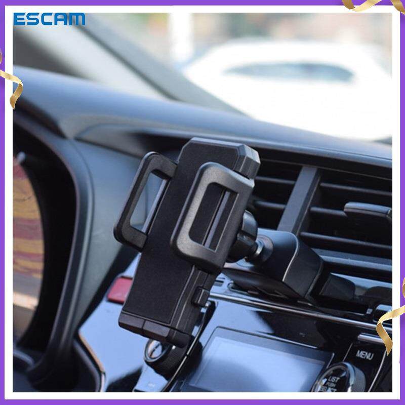 ESCAM Multifunctional Car CD Port Mount Mobile Phone Holder 360° Rotation Cellphone Bracket Stand
