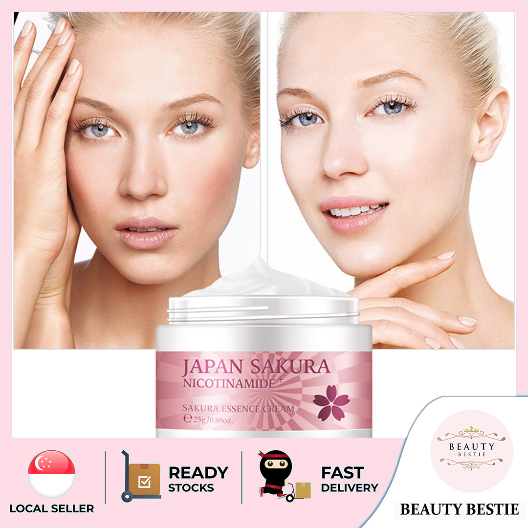 *JAPAN SAKURA ESSENCE* NICOTINAMIDE FACE CREAM (25G) SG SELLER *FAST DELIVERY* HYDRATING & ANTI AGING *BRIGHTENING & MOISTURIZING* NOURISHING & REVITALIZING *ANTI WRINKLE & WHITENING* FACIAL MOISTURIZ