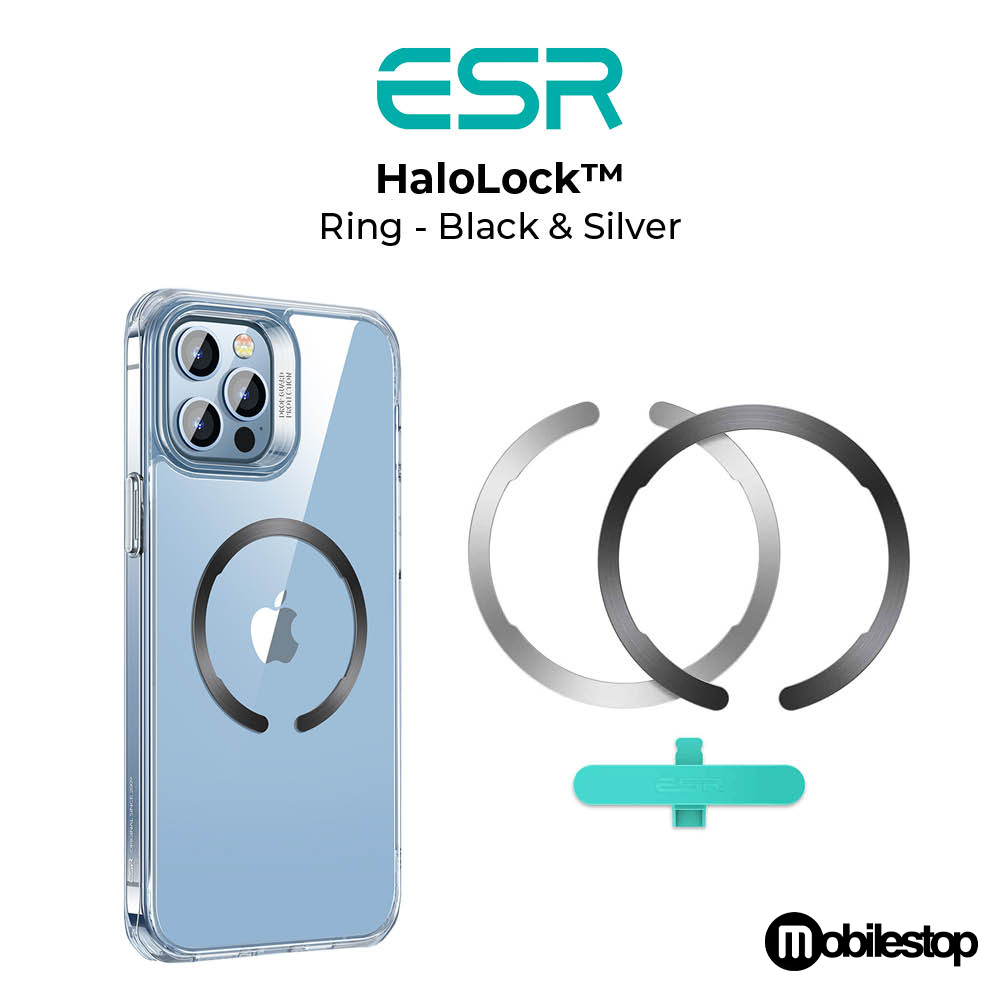 ESR HaloLock Ring - Black & Silver