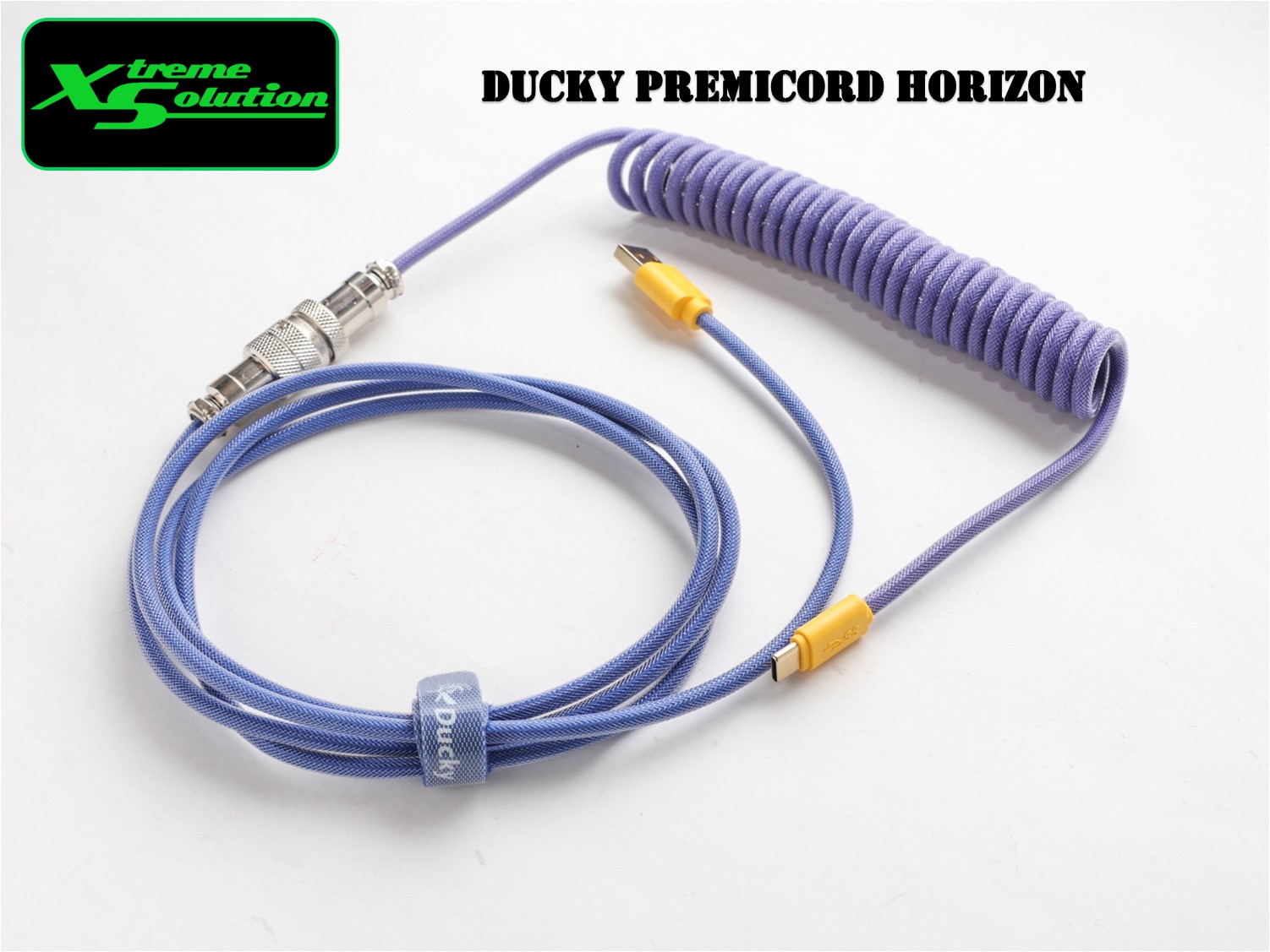 Ducky Premicord Custom USB Cable with Coil 1.8m (Frozen llama / Horizon / Cotton Candy / Joker / Bon Voyage)