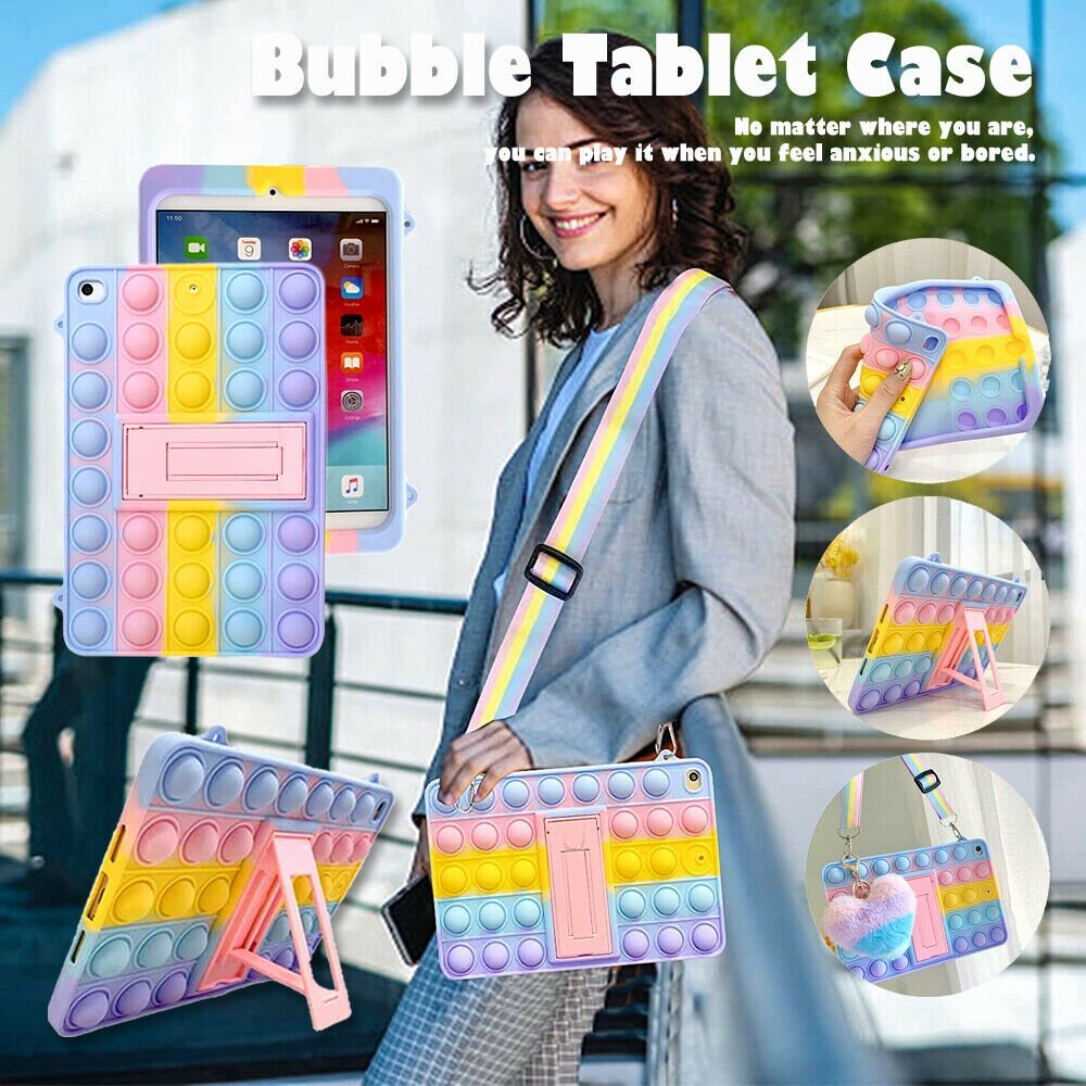 Push Bubble Fidget Toy Silicone Case for Huawei MatePad Mate Pad T10 T10s T 10s AGS3-W09 AGS3-L09 10 1 Kids Tablet Cover