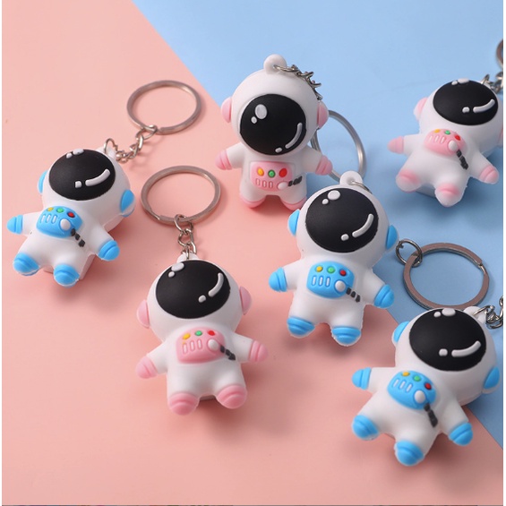 Astronaut pattern keychain for backpack/motorcycle h209