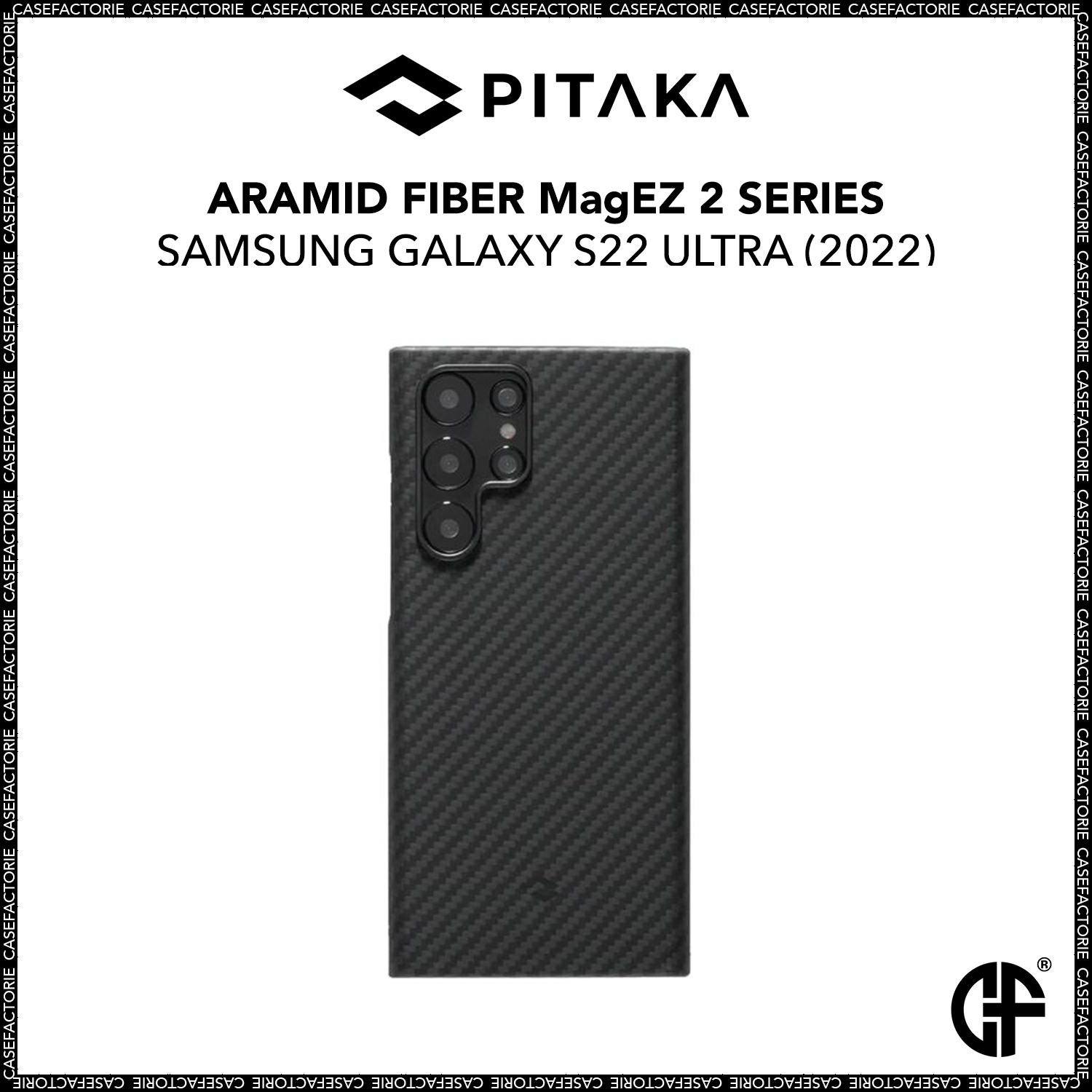 Pitaka Aramid Fiber MagEZ Case 2 for Samsung Galaxy S22 Ultra (2022)
