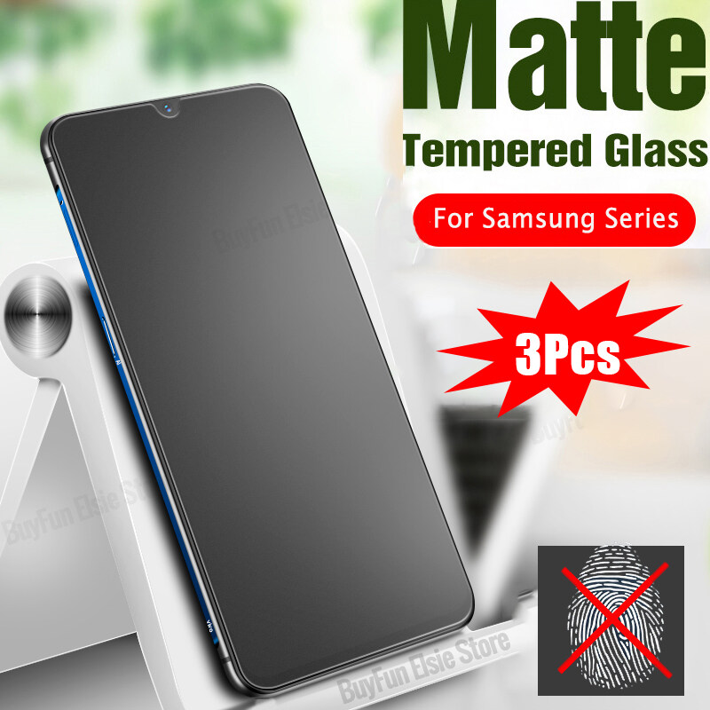 3 PCS Matte Tempered Glass for Samsung Galaxy A13 A23 4G A33 A53 A73 A03s A02s A02 M02 A12 M12 F12 A32 A42 5G Front Screen Protector Protective Film