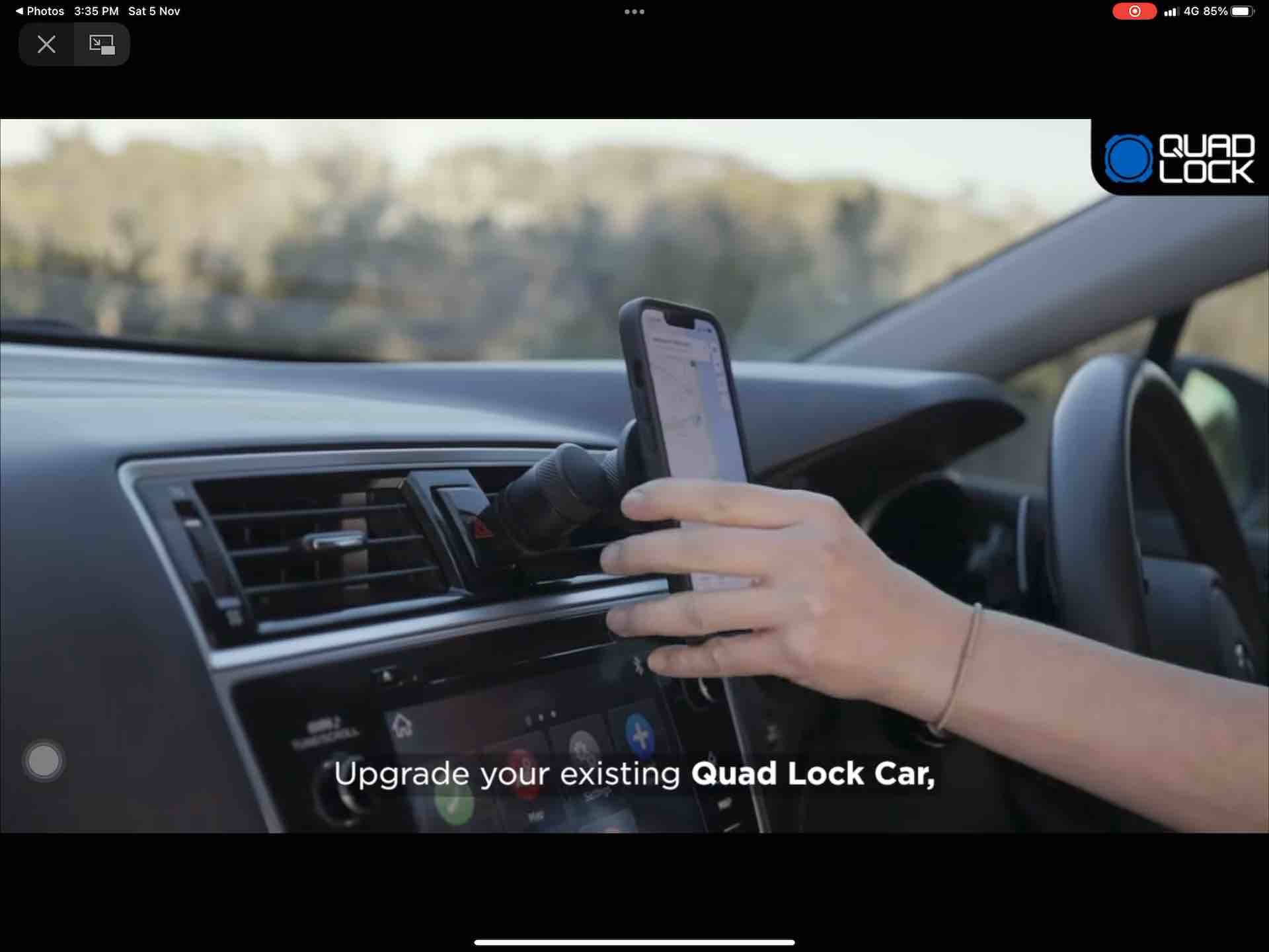 Quad Lock Car/ Desk Mag Head