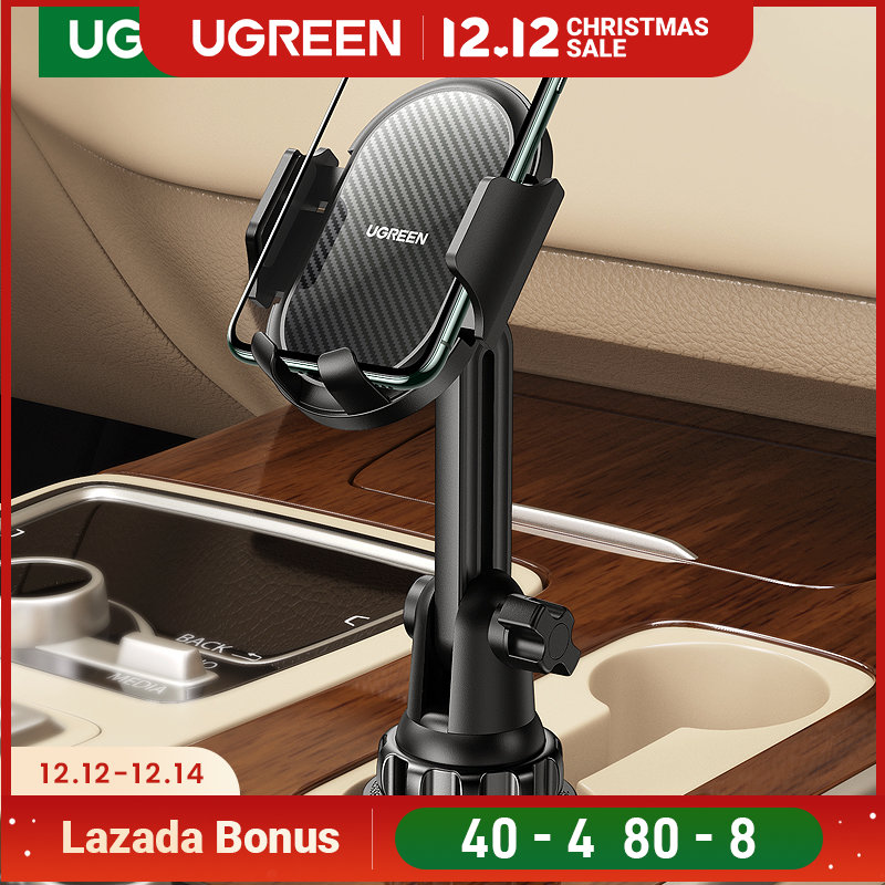 UGREEN Car Cell Phone Cup Holder Phone Mount for 4,7-7.2 inch iPhone 13 Pro Max, iPhone 12 11 Pro Max XR XS X 8 7 Plus 6S Samsung Galaxy S22 Ultra S21 S20 Note 10 Note20 LG G7 G8 V40 Google Pixel 4 XL