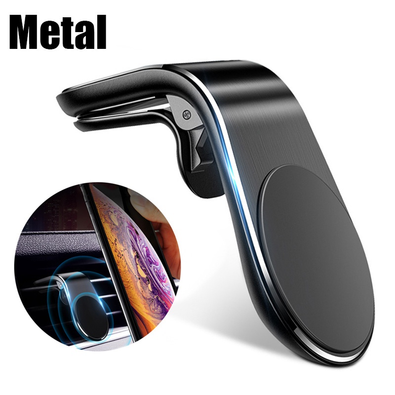 Magnetic Car Phone Holder Phone Stand Air vent Clip Magnet Holder Mini Mobile Phone GPS Mount