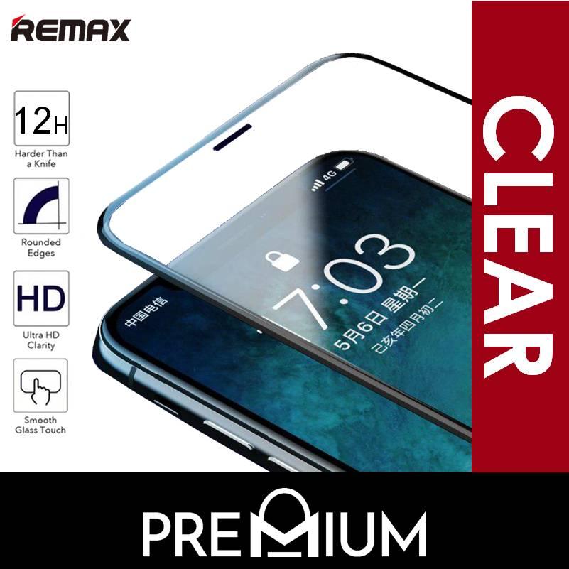REMAX 12H Tempered Glass Monarch Panshi Steel Super Tough Screen Protector GL-51 Compatible with iPhonehone 11 Pro Max X Xs Max Xr 7 8 Plus - Clear